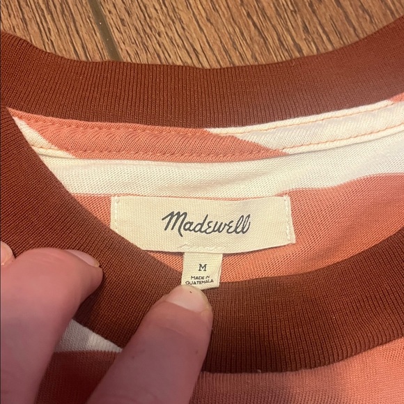 Madewell Striped Short Sleeve Top Medium - Picture 2 of 6